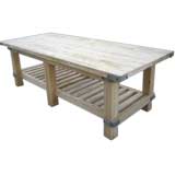 Custom Cypress Wood Kitchen Island Work Table