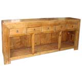 Simple Rustic Chinese Buffet of Natural Light Elmwood
