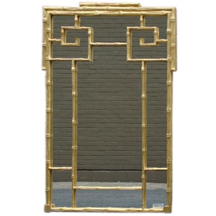 Chinese Gold Bamboo Mirror