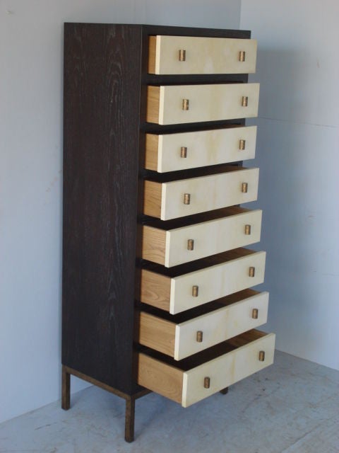 Patricia Vellum and Wood Lingerie Chest 1
