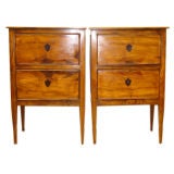 Pair of Olive Wood Bedside Tables