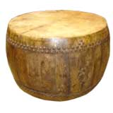 Round Chinese Drum Hall Table