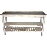 Zinc Top Kitchen Island/Console