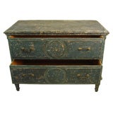 French Blue Two Drawer Pained Dresser