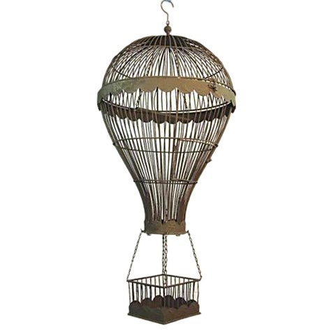 French Antique Hot Air Balloon Model