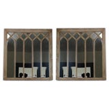 Gothic Wood Window Mirror
