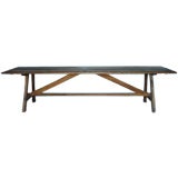 Chestnut Top Picnic Style Dining Table