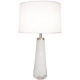 Orrefors White and Clear Glass Lamp