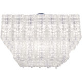 Orrefors Crystal Two Tiered Square Chandelier