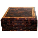 Maitland-Smith Lacquered Horn and Brass Box