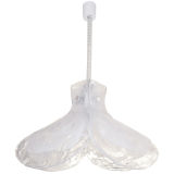 Carlo Nason for Mazzega Fixture in White & Clear Glass