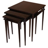 Widdicomb Set of 3 Walnut Nesting Tables