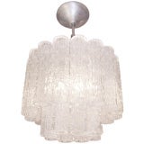 Venini Tubular Glass Chandelier