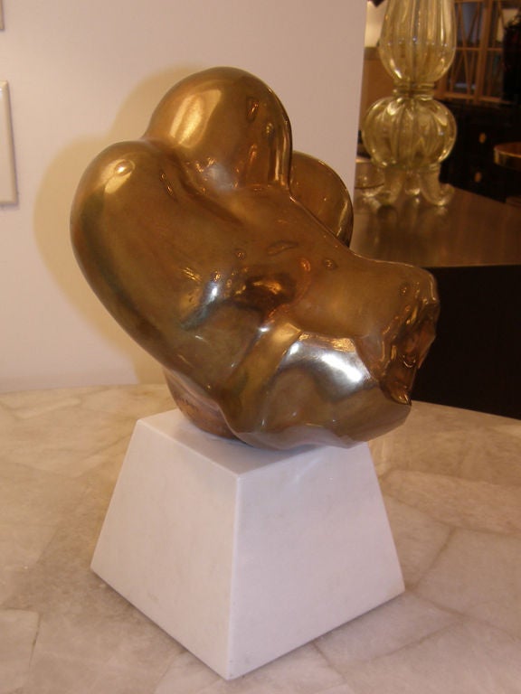 Chaim Gross Signed and Casting 1/6 Bronze Tumbler Sculpture In Good Condition For Sale In New York, NY