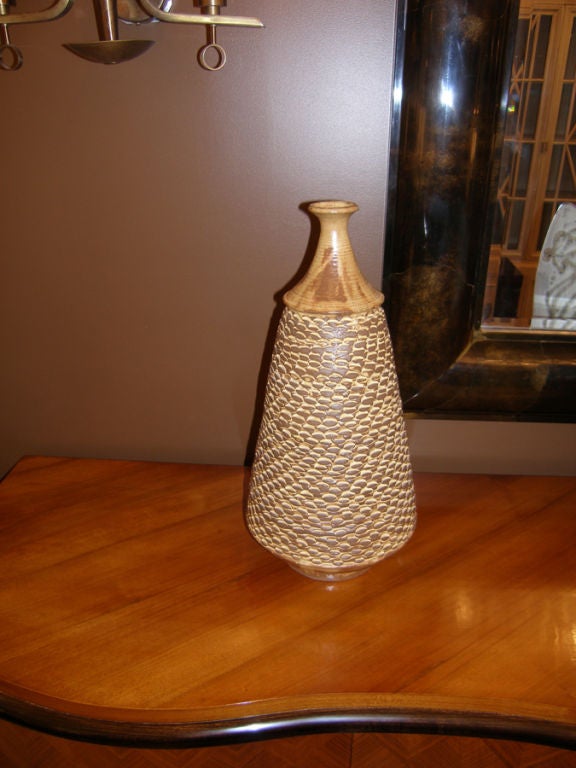 Large Ceramic Vase Signed Petopoulos
