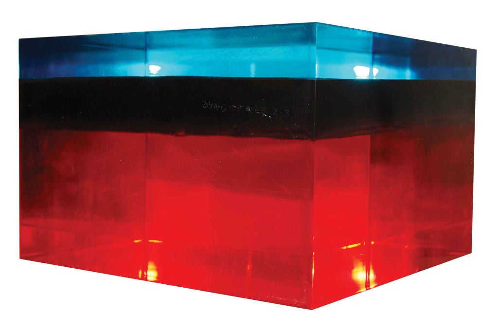 Signed Dennis Byng Acrylic Sculpture