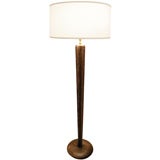 Vladimir Kagan Cerused Oak Finned Cruciform Floor Lamp C.1948