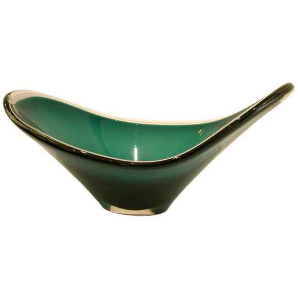 Signed Paul Kedelv Flygsfors Coquille Bowl For Sale