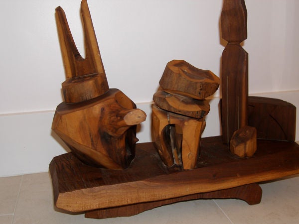 American Leo Russell Cubist Sculpture C. 1940's For Sale