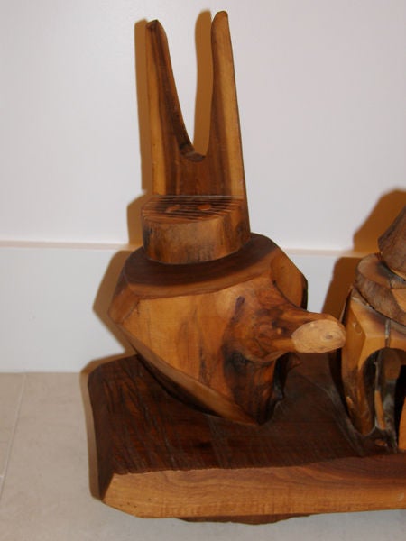 20th Century Leo Russell Cubist Sculpture C. 1940's For Sale