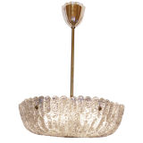 Carl Fagerlund for Orrefors Crystal Chandelier C. 1940s