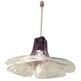 Carlo Nason for Mazegga Fixture in Violet & Clear Glass