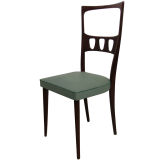 Set of 6 Italian Rosewood Dining Chairs Attr: Cesar Lacca
