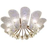 Swedish Crystal 12 Arm Chandelier