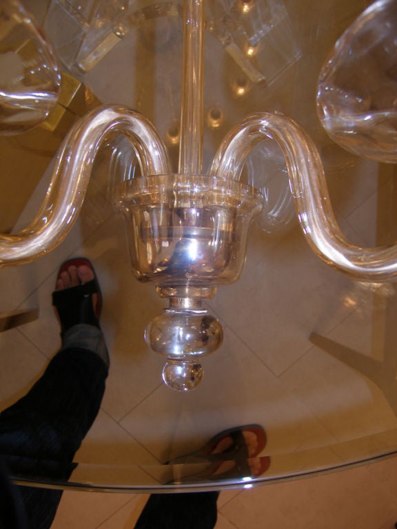 Pair of Italian Iridescent Gold Glass Sconces