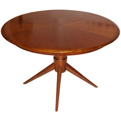 Gio Ponti for Singer 
Sons Walnut Starburst Top Dining Table