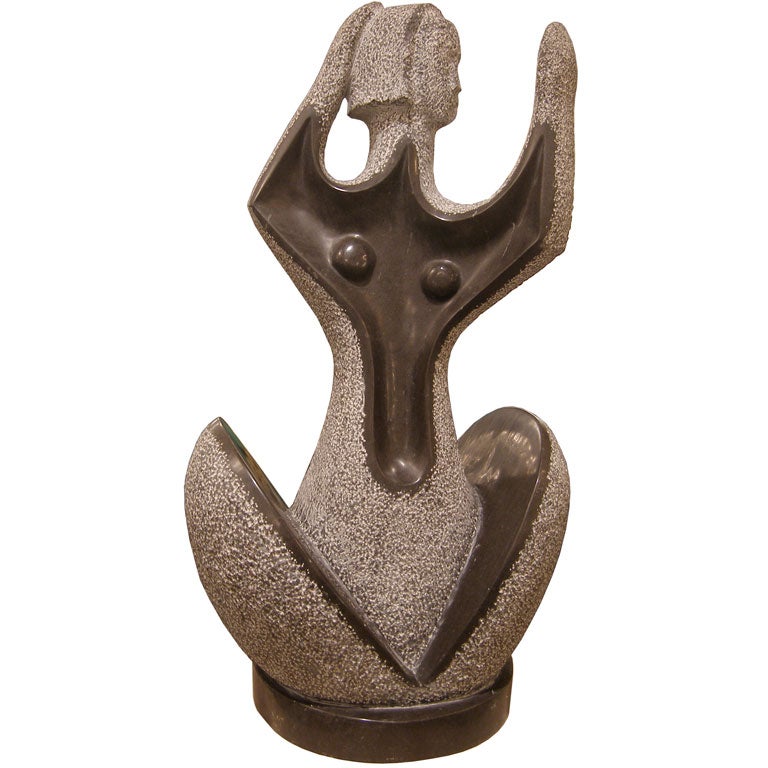 Carved Stone Female Figure For Sale