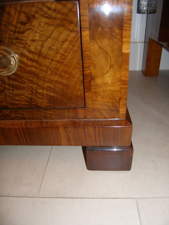 Biedermeier Walnut Four Drawer Dresser