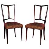 Set of 4 Elegant Dining/Game Chairs in Rosewood