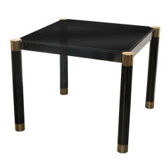 Round Leg Game Table designed by Karl Springer