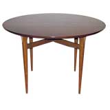 Round Side Table with Signature "Y" Legs by Bruno Mathsson