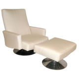 Lounge Chair and Ottoman designed by Milo Baughman
