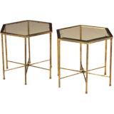 Pair of Chic Occasional Tables by Mastercraft