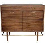 Mahogany Cabinet with Floating Stretcher by Harvey Probber