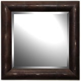 Mirror Covered in Dark Brown Shagreen by Karl Springer