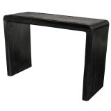 Console Table Covered in Black Python by Karl Springer
