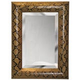 Mirror with Frame Covered in Python by Karl Springer