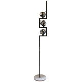 Floor Lamp with Magnetized Chrome Spheres by Arredoluce