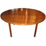 Round Dining Table in Brazilian Rosewood by Edward Wormley