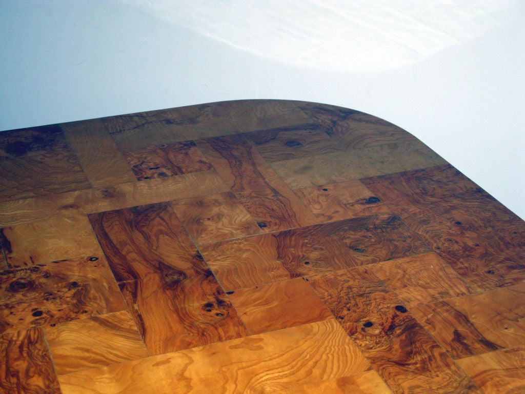 Coffee Table in Tesellated Olive Burl by Paul Evans