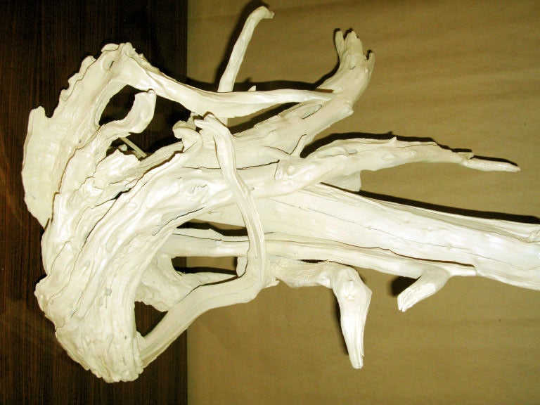 Pair of Large Artistic Driftwood Sculpture Lamps