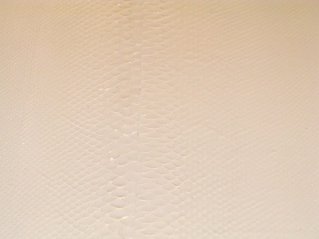 Set of 3 Nesting Tables in White Python by Karl Springer
