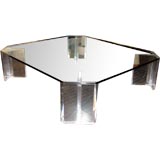 Large Cut Corner Coffee Table by Charles Hollis Jones Large Cut Corner Coffee Table by Charles Hollis Jones
