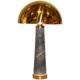 Retro Lighthouse Table Lamp in Shagreen by Karl Springer