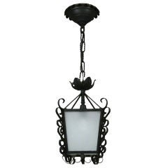 Petite Wrought Iron Country French Lantern  (two available)