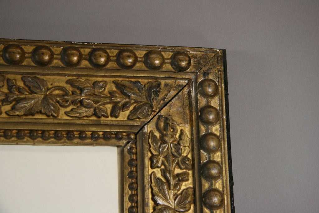 19th Century Wood Gesso Italian Frame For Sale at 1stdibs